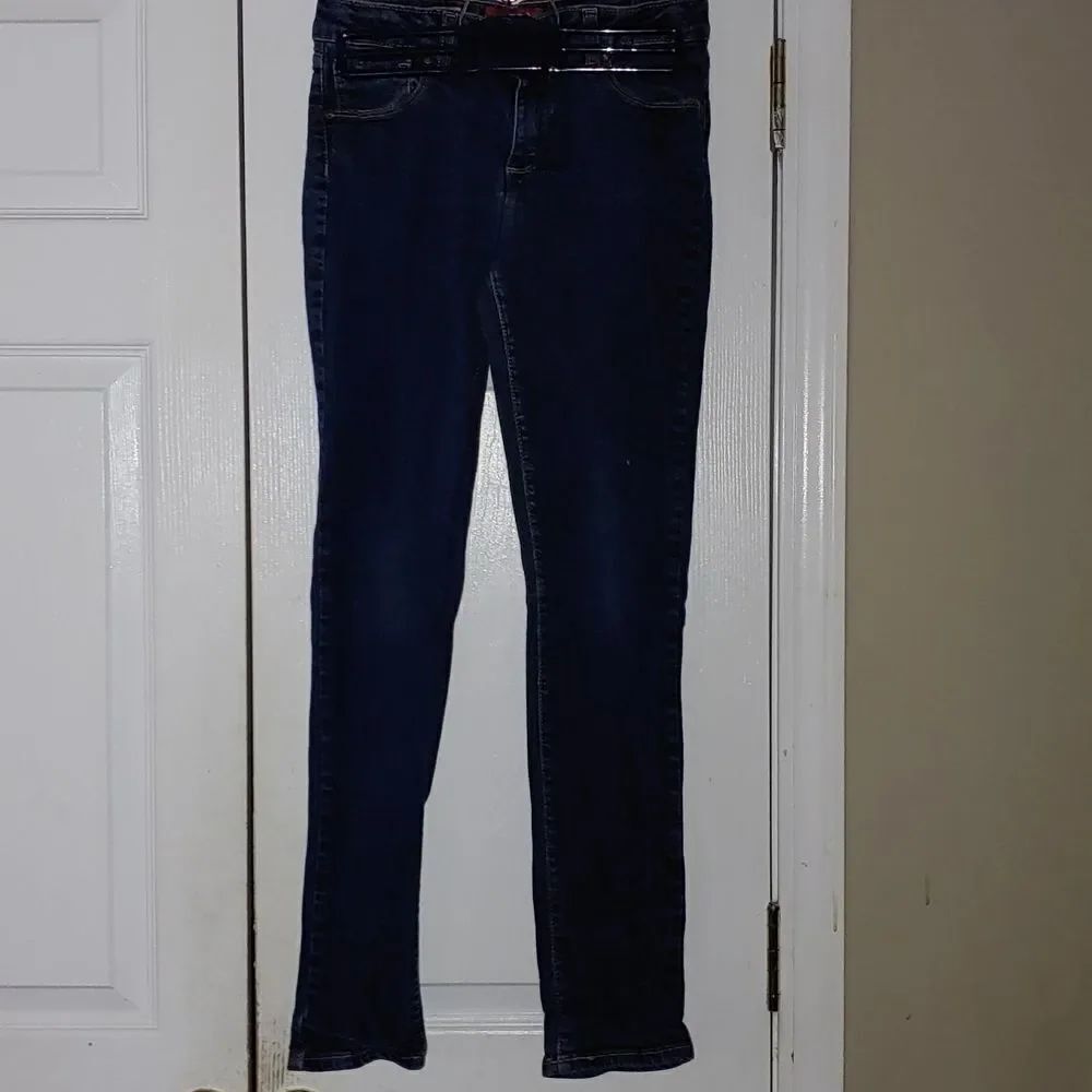 Girls Arizona dark wash adjustable skinny jeans Sz 16